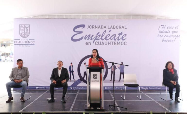 La alcaldesa, Sandra Cuevas,  inauguró  la Jornada Laboral Empléate en Cuauhtémoc