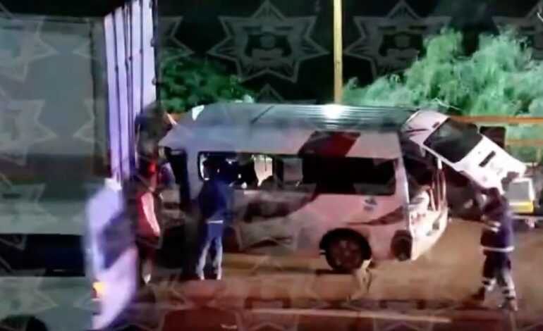 Fuerte choque en autopista México-Pachuca deja siete lesionados