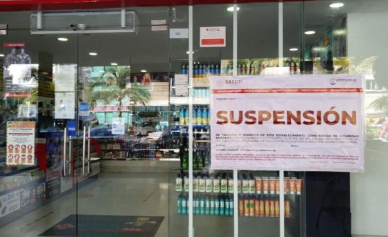 Semar suspende 23 farmacias en Quintana Roo por irregularidades