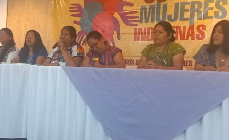 Mujeres de ANPMI exigen a AMLO que apruebe Reforma indígena y afromexicana