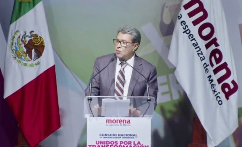 Ricardo Monreal reitera llamado a la unidad, como clave en Morena para ganar la Presidencia de la República y la mayoría en el Congreso