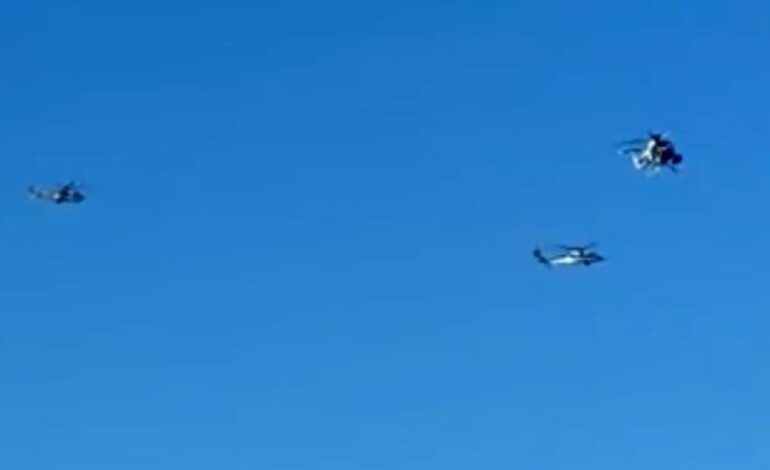 Sobrevuelan helicópteros de Sedena y GN en Reynosa por operativo
